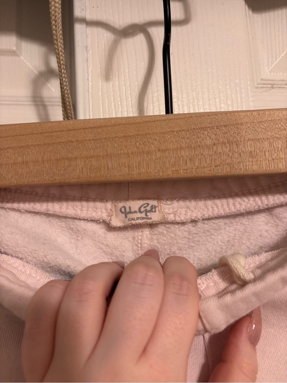 Brandy Melville (John Galt) light pink sweatpants - Picture 2 of 4
